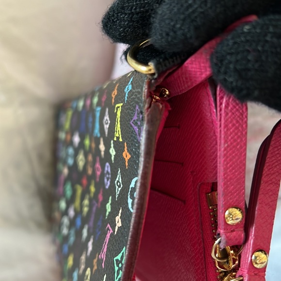 *SOLD* Louis Vuitton Monogram Multicolor Portefeiulle Ansoritto Long Wallet EUC - Picture 10 of 11